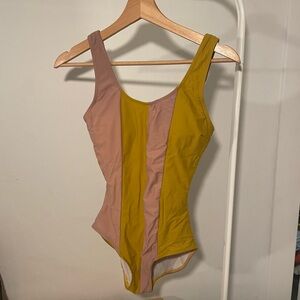 Roolee Yellow and Pink One Piece Swimsuit